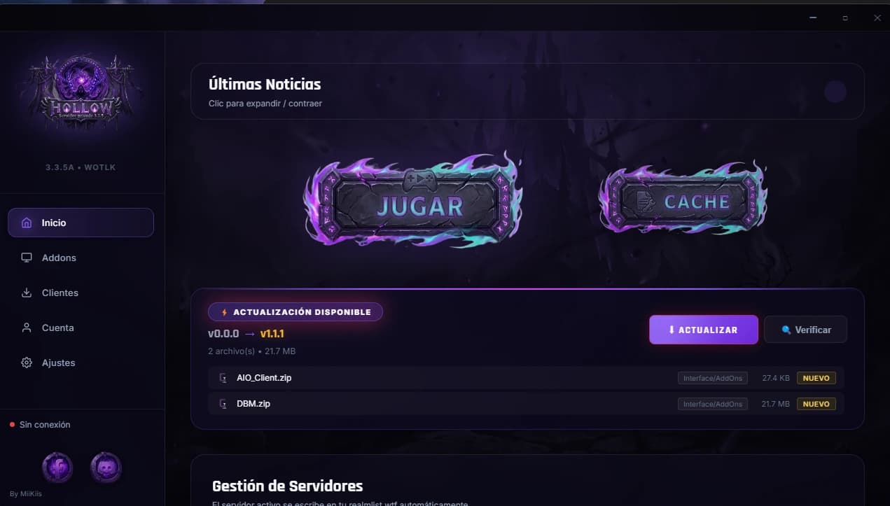 WowHollow Launcher